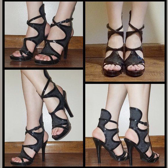 RocaWear HAYDIN Black Pump High Heel Sandal Size 9 - Picture 4 of 10